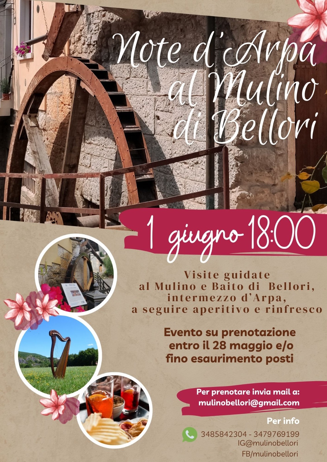 Note d'arpa al mulino Bellori